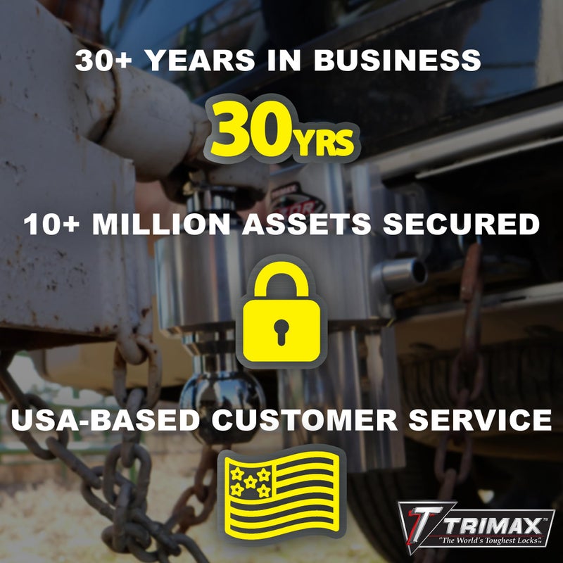 Trimax SXT5 Premium 100% Stainless Steel 5/8" Class V Extended Receiver Lock (3-1/2 Inch Span) - Image 2